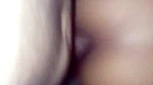 V tem domačem pornografski videu je pelo udarjen in poln sperme